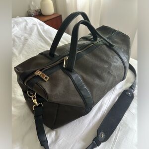 Pebbled leather weekend bag men’s